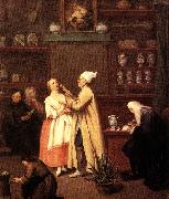 Pietro Longhi The Spice-vendor s shop painting